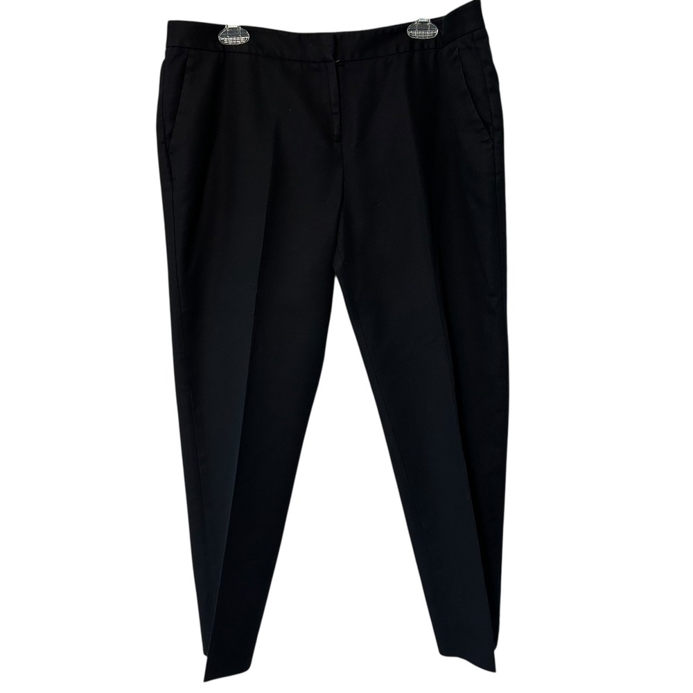 Vince Camuto Black Flat Front Tailored Career Pants Women Size‎ 14